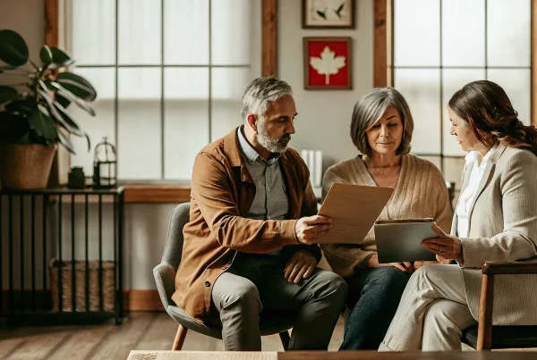 Couple preparing for a Canadian immigration medical exam