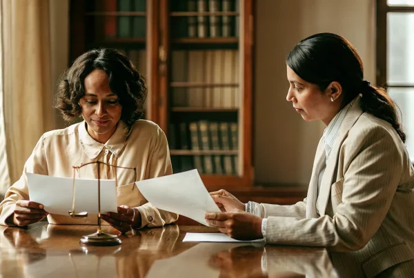 Spouses reviewing Canadian spousal sponsorship refusal reasons with an immigration lawyer