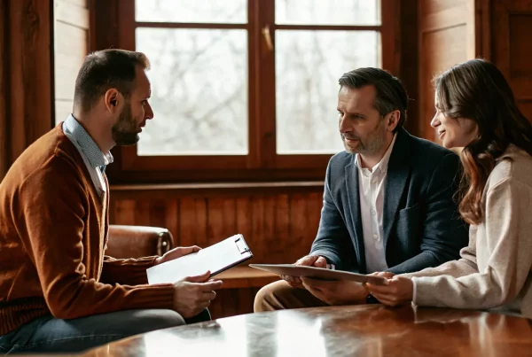 open-work-permit-canada-who-qualifies-and-how-to-apply-701917 - Nanua & Ioffe Lawyers A licensed immigration lawyer reviewing open work permit documents with a client in a Canadian law office